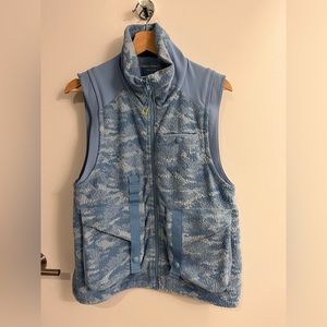 Blue outdoor voices fleece vest